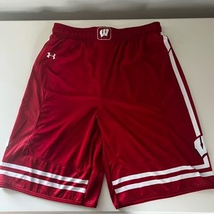 Wisconsin Badgers Under Armour Basketball Shorts - Youth XL (fits Men’s Large)